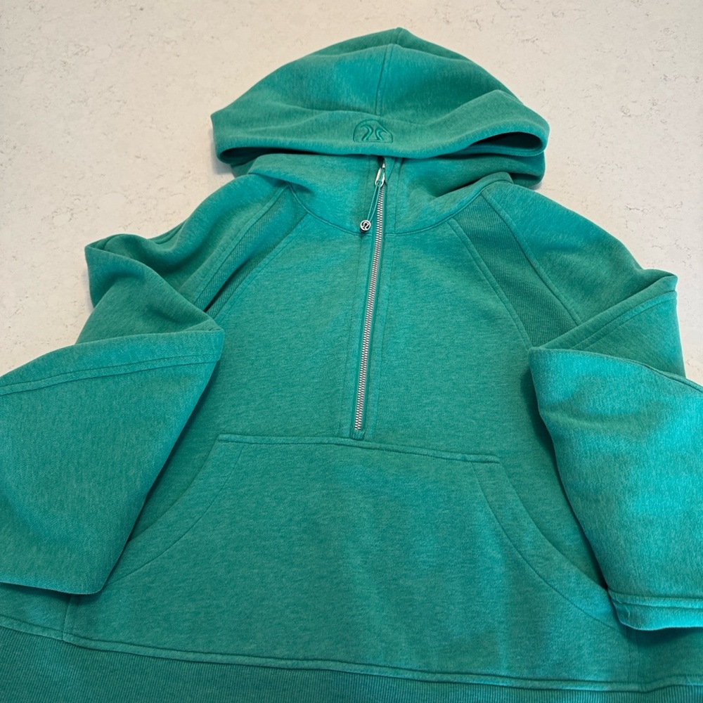 Lululemon Athletica Turquoise Half-Zip Hoodie